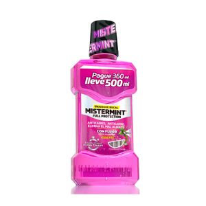 ENJUAGUE BUCAL MISTERMINT FULL PROTECTION FRASCO 500 ML