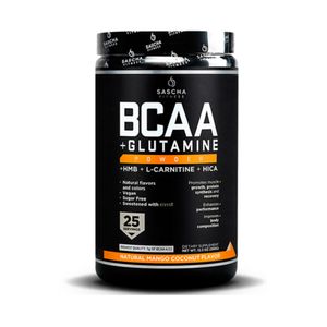 BCAA SASCHAFITNESS POLVO MANGO-COCO POTE 350 G