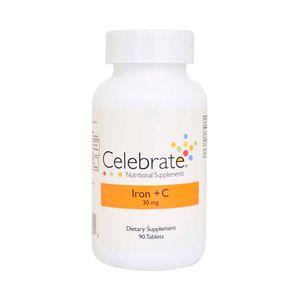 CELEBRATE HIERRO+VIT C T. MASTICABLES FRASCO X 90 UNDS