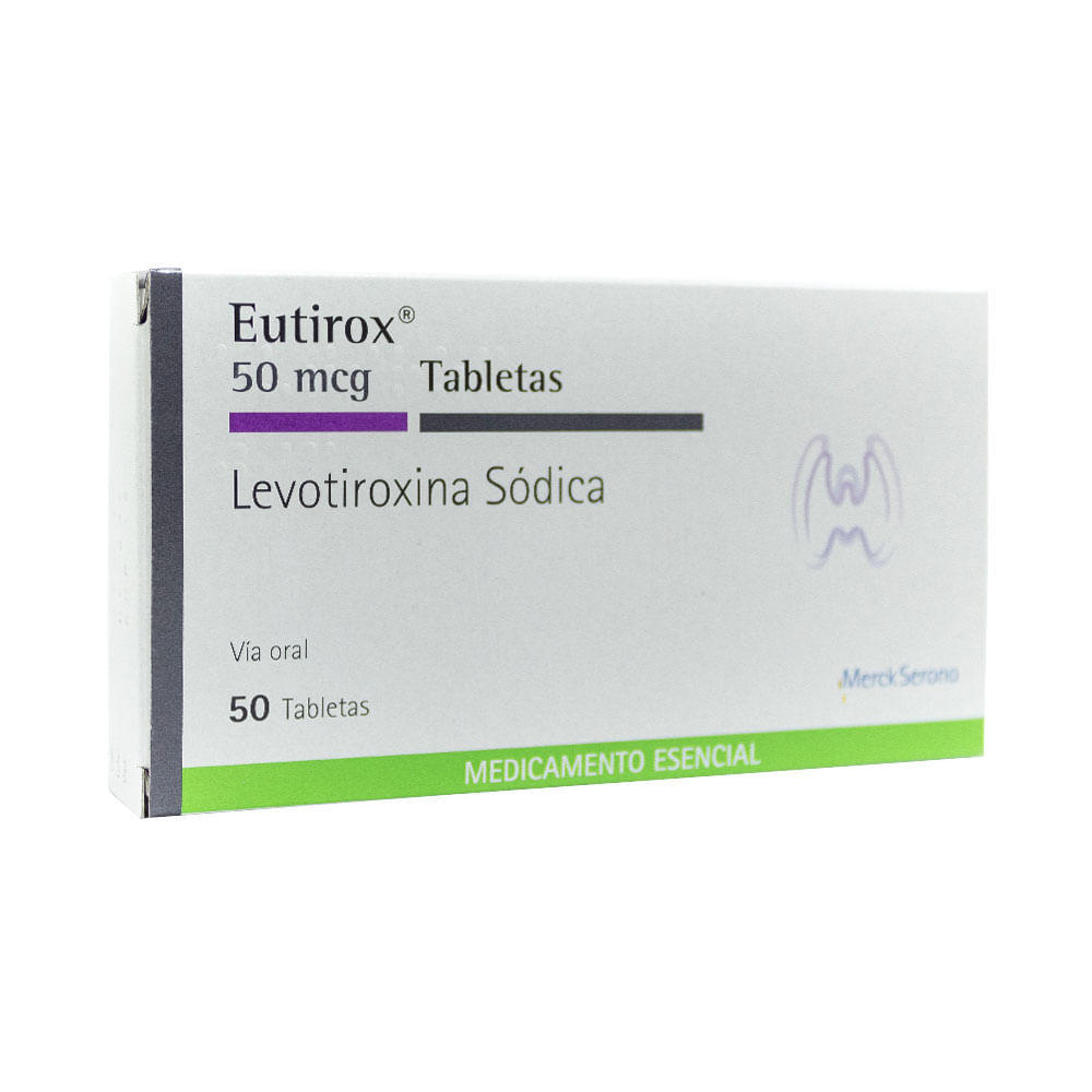 EUTIROX TABLETAS 50 MCG - Farmacia Pasteur - Medicamentos y cuidado ...