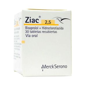 ZIAC COMPRIMIDOS 2.5 MG