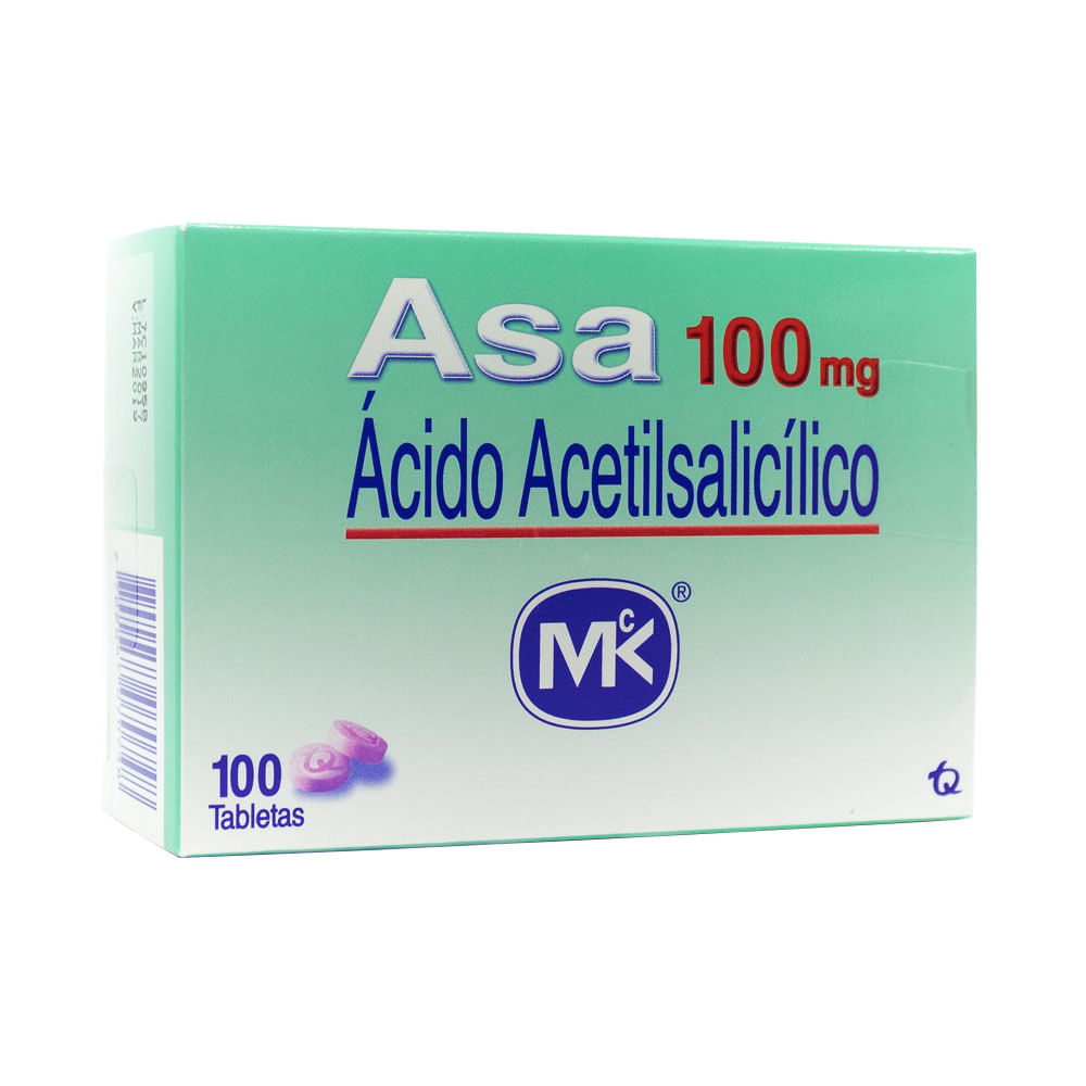 ASA MK TABLETAS 100 MG - Farmacia Pasteur - Farmacias Pasteur