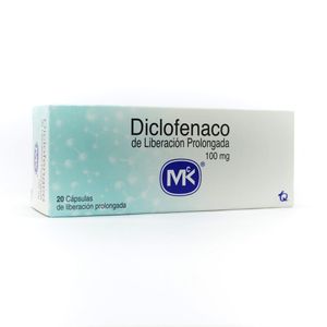 DICLOFENACO RETARD MK CAPSULAS 100 MG