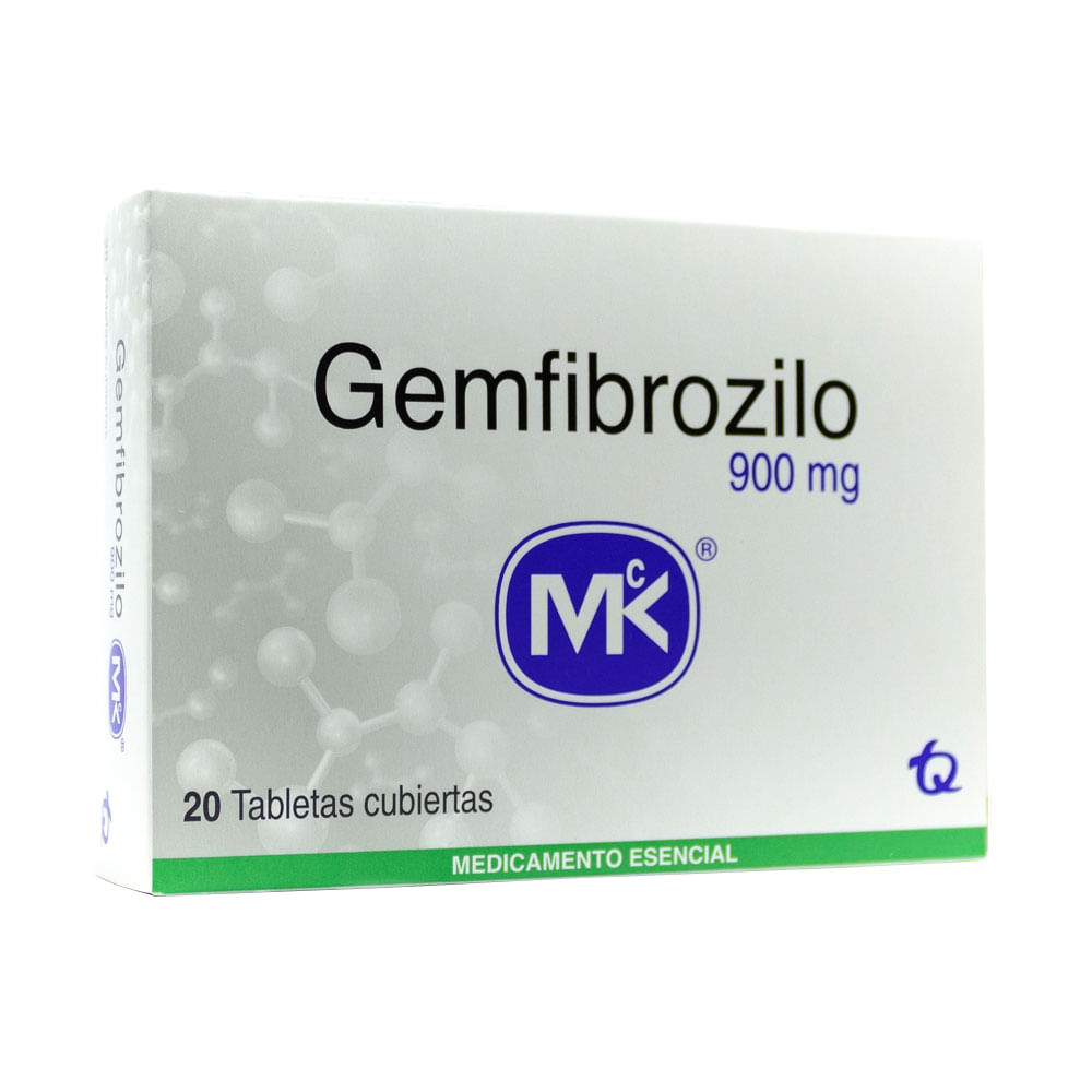 GEMFIBROZILO MK TABLETAS 900 MG - Farmacia Pasteur - Medicamentos y ...