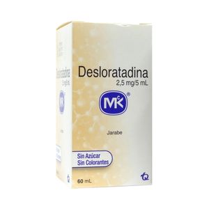 DESLORATADINA MK DOSIFICADOR JARABE 2.5 MG CHICLE CAJA 60 ML