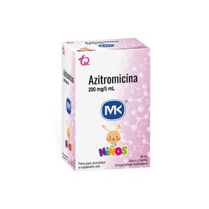 AZITROMICINA MK SUSPENSION 200 MG CAJA 15 ML