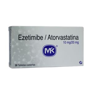 EZETIMIBA/ATORVASTATINA MK TABLETAS 10/20 MG