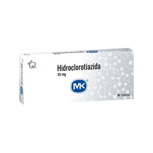 HIDROCLOROTIAZIDA MK TABLETAS 25 MG