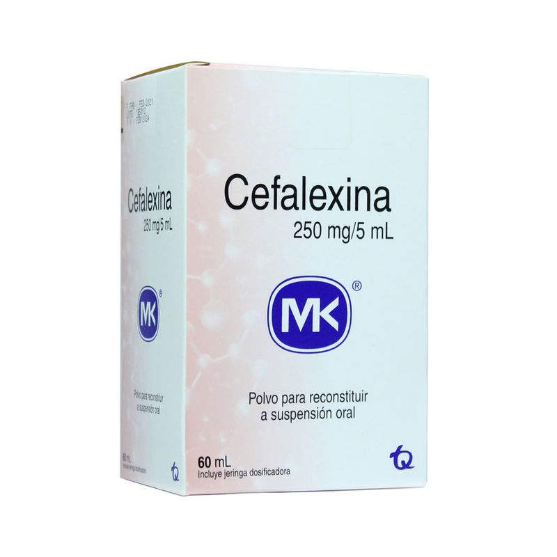 CEFALEXINA GENFAR JARABE 250 MG CAJA 60 ML - Farmacia Pasteur