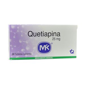 QUETIAPINA MK (RG) TABLETAS 25 MG