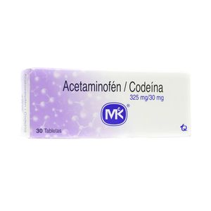 ACETAMINOFEN+CODEINA MK TABLETAS 325MG/30MG