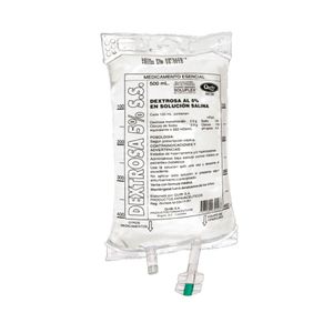 DEXTROSA SOLUCION 5% BOLSA 500 ML