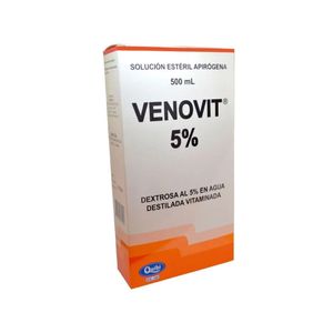 VENOVIT AGUA DESTILADA 5% CAJA 500 ML