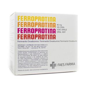 FERROPROTINA GRANULADO 40 MG