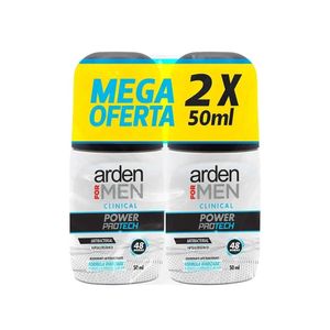 DESODORANTE ARDEN FOR MEN CLINICAL ROLLON 2 X 50 ML