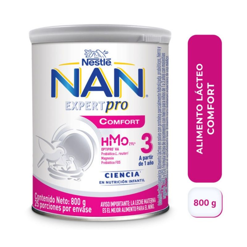 NAN SUPREME HMO 3 POLVO LATA 800 G - Farmacia Pasteur - Medicamentos y  cuidado personal