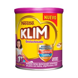 KLIM 1+ DESLACTOSADA POLVO LATA 800 G
