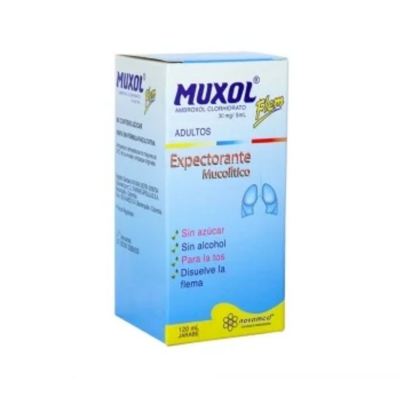 MUXOL FLEM ADULTOS JARABE FRASCO 120 ML - Farmacia Pasteur