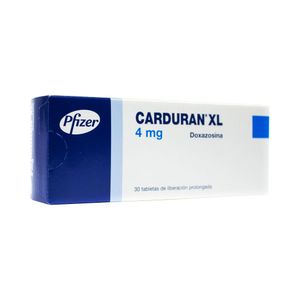 CARDURAN XL TABLETAS 4 MG