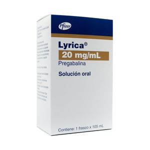 LYRICA SOLUCION 20 MG CAJA 105 ML