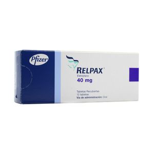 RELPAX TABLETAS 40 MG CAJA X 12 UNDS