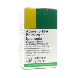 ATROVENT HFA (RG) INHALADOR AEROSOL 10 ML