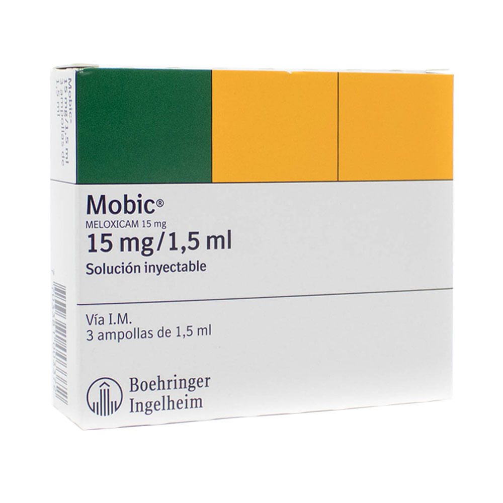 MOBIC AMPOLLAS 15 MG - Farmacia Pasteur - Medicamentos y cuidado ...