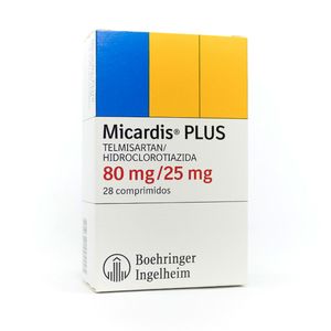 MICARDIS PLUS (RG) COMPRIMIDOS 80/25 MG