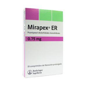 MIRAPEX ER (RG) COMPRIMIDOS 0.75 MG