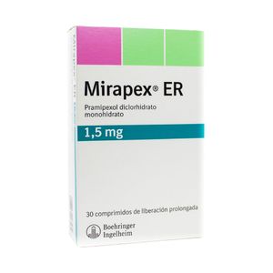 MIRAPEX ER (RG) COMPRIMIDOS 1.5 MG