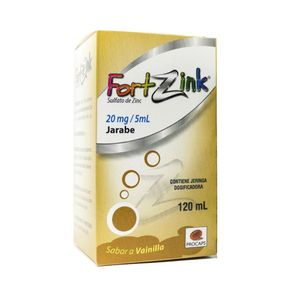 FORTZINK JARABE VAINILLA FRASCO 120 ML
