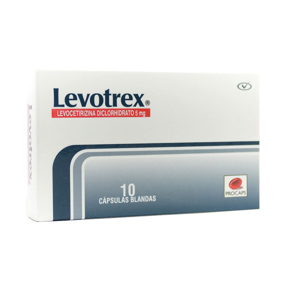 LEVOTREX CAPSULAS 5 MG - Farmacia Pasteur - Farmacias Pasteur