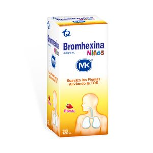 BROMHEXINA ADULTO MK JARABE 8 MG FRASCO 120 ML - Farmacia Pasteur -  Medicamentos y cuidado personal