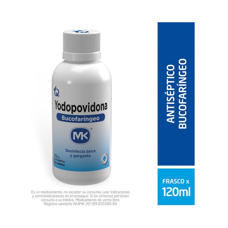 YODOPOVIDON 8%20LÖSUNG BUCOFARINGEA (TECNOQUIMICAS) FLASCHE X 120 ML