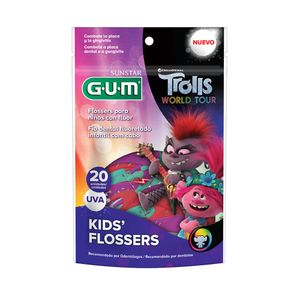 FLOSSERS GUM 875 TROLLS BOLSA X 20 UNDS