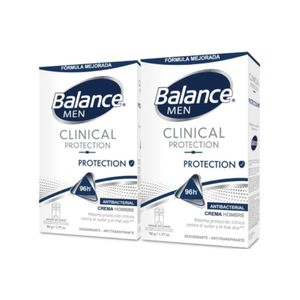 DESODORANTE CREMA BALANCE CLINICAL PROTECTION HOMBRE CAJA 2X50G P.ESPECIAL