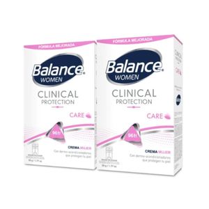 DESODORANTE CREMA BALANCE CLINICAL CARE MUJER BARRA 2X50G P.ESPECIAL
