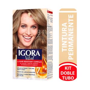 TINTURA IGORA VIT KIT 8-11 RUBIO CLARO CENIZO PROFUNDO CAJA 2 X 50ML