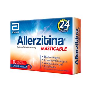 ALLERZITINA T. MASTICABLES 10 MG FRESA