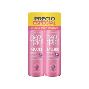 DEO PIES MUJER PE DUO AEROSOL 2 X 260 ML