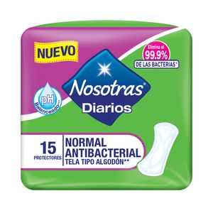 PROTECTORES NOSOTRAS ANTIBACTERIAL BOLSA X 15 UNDS
