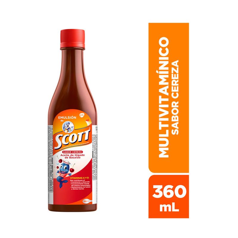 Emulsión Scott Aceite Higado Bacalao 400 ml, Emulsion De Scott