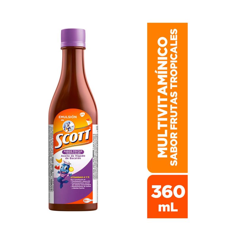 Emulsion de Scott Frutas Tropicales (tropical fruit) (360 ml)