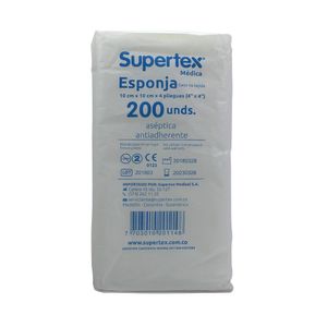 GASA NO TEJIDA SUPERTEX 10X10 CAJA X 200 UNDS