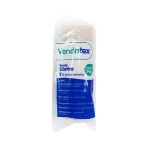 VENDA ELASTICA VENDATEX 5X5 YARDAS ESTIRADAS COLOR PIEL BOLSA X 1 UND