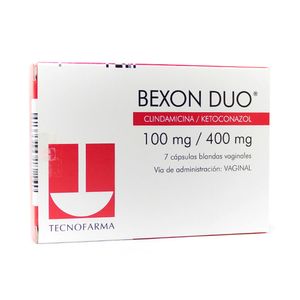 BEXON DUO CAPSULAS BLANDAS VAGINALES 100 MG