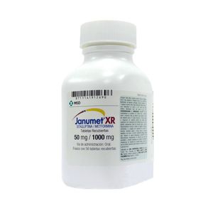 JANUMET XR (RG) TABLETAS 50/1000 MG