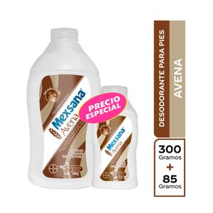 TALCO MEXSANA AVENA FRASCO 300G + 85G