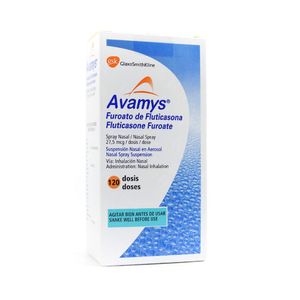 AVAMYS (RG) SPRAY NASAL 27.5 MCG CAJA 120 DOSIS