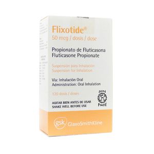 FLIXOTIDE (RG) 50 MCG INHALADOR 120 DOSIS